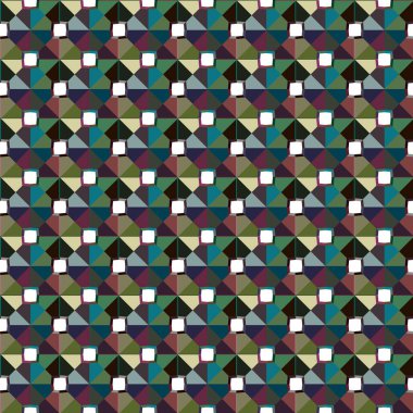 Geometrik şekilli kusursuz desen vektör çizimi