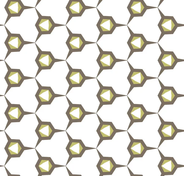 Patrón Sin Costura Con Formas Geométricas Vector Ilustración — Vector de stock