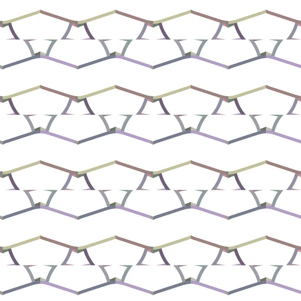 Patrón Sin Costura Con Formas Geométricas Vector Ilustración — Archivo Imágenes Vectoriales