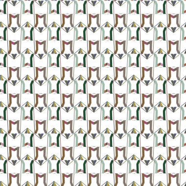 Geometrik şekilli kusursuz desen vektör çizimi