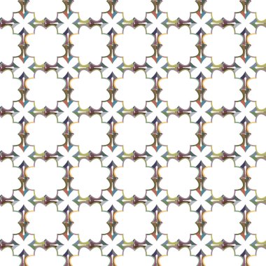 Geometrik şekilli kusursuz desen vektör çizimi
