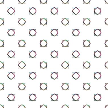 Geometrik şekilli kusursuz desen vektör çizimi