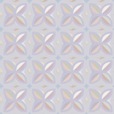 Geometrik şekilli kusursuz desen vektör çizimi