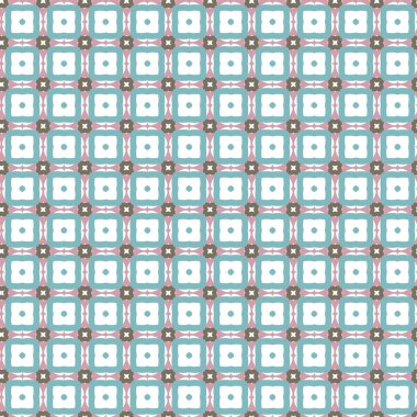 Geometrik şekilli kusursuz desen vektör çizimi