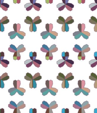 Geometrik şekilli kusursuz desen vektör çizimi