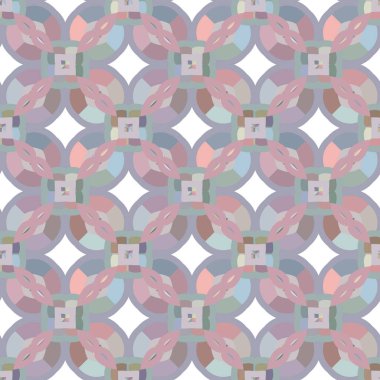 Geometrik şekilli kusursuz desen vektör çizimi