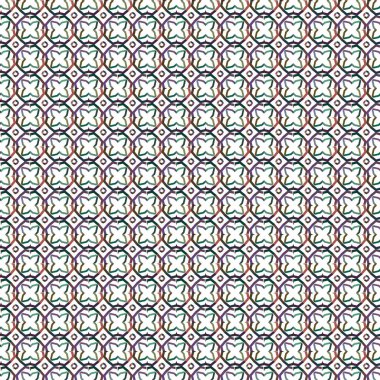 Geometrik şekilli kusursuz desen vektör çizimi