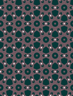 Geometrik şekilli kusursuz desen vektör çizimi