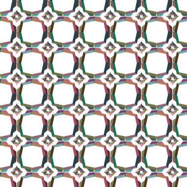 geometrik şekilli kusursuz desen