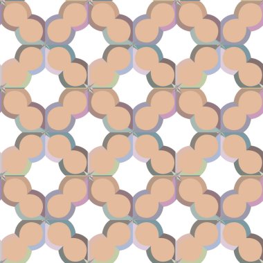 Geometrik şekilli kusursuz desen vektör çizimi