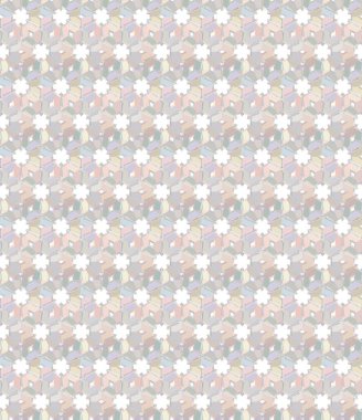 Geometrik şekilli kusursuz desen vektör çizimi