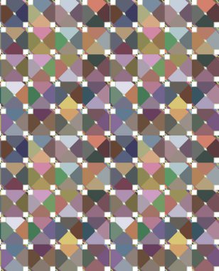 Geometrik şekilli kusursuz desen vektör çizimi