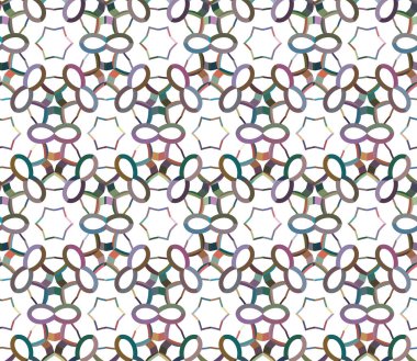 Geometrik şekilli kusursuz desen vektör çizimi