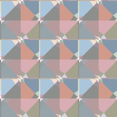 Geometrik şekilli kusursuz desen vektör çizimi