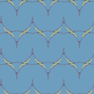 Geometrik şekilli kusursuz desen vektör çizimi