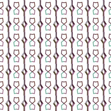 Geometrik şekilli kusursuz desen vektör çizimi