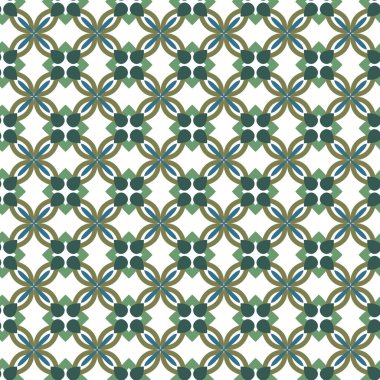 Geometrik şekilli kusursuz desen vektör çizimi