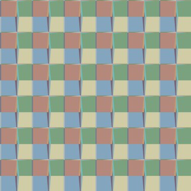 Geometrik şekilli kusursuz desen vektör çizimi