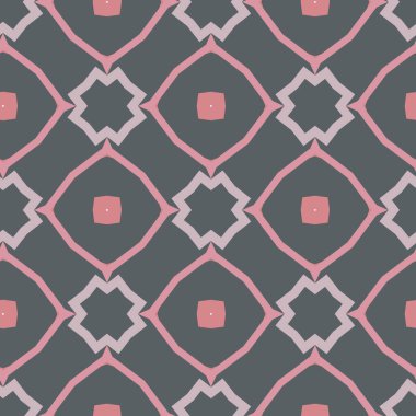 Geometrik şekilli kusursuz desen vektör çizimi