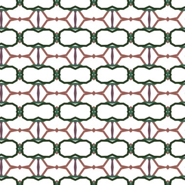 Geometrik şekilli kusursuz desen vektör çizimi