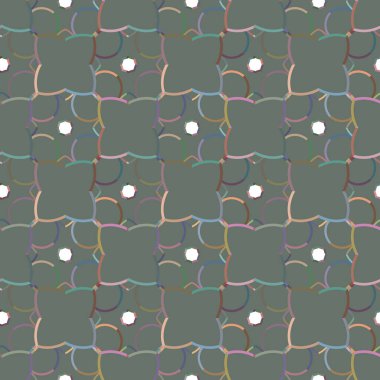 Geometrik şekilli kusursuz desen vektör çizimi