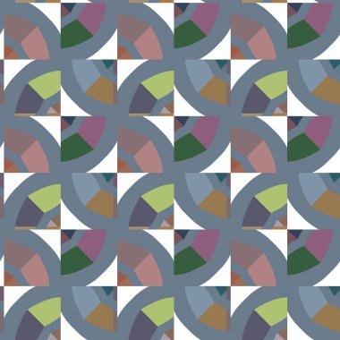 Geometrik şekilli kusursuz desen vektör çizimi