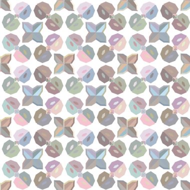 Geometrik şekilli kusursuz desen vektör çizimi