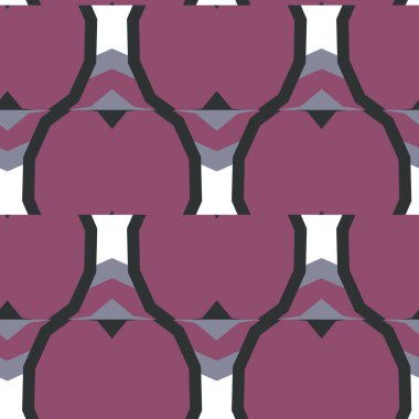 Geometrik şekilli kusursuz desen vektör çizimi