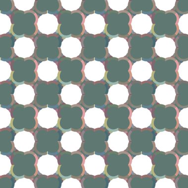 Geometrik şekilli kusursuz desen vektör çizimi