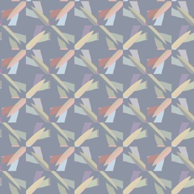 Geometrik şekilli kusursuz desen vektör çizimi