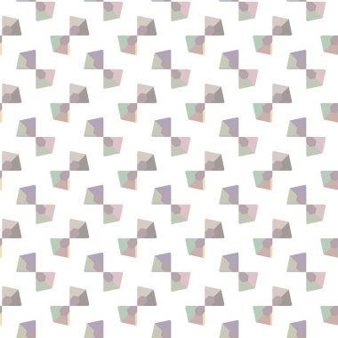 Geometrik şekilli kusursuz desen vektör çizimi