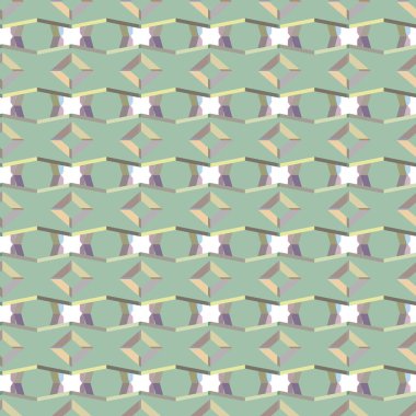 Geometrik şekilli kusursuz desen vektör çizimi