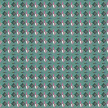 Geometrik şekilli kusursuz desen vektör çizimi