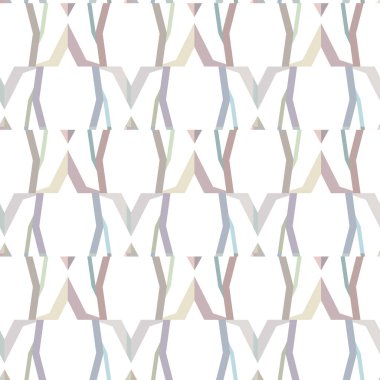 Geometrik şekilli kusursuz desen vektör çizimi