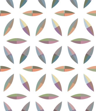 Geometrik şekilli kusursuz desen vektör çizimi