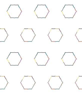 Geometrik şekilli kusursuz desen vektör çizimi