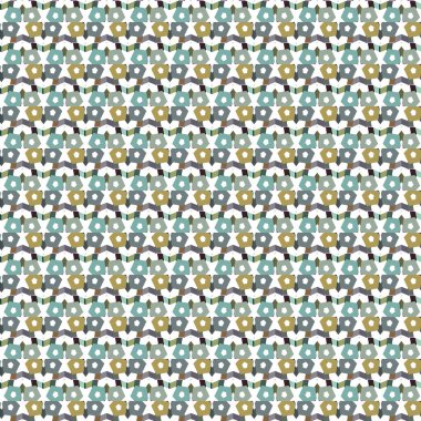 Geometrik şekilli kusursuz desen vektör çizimi