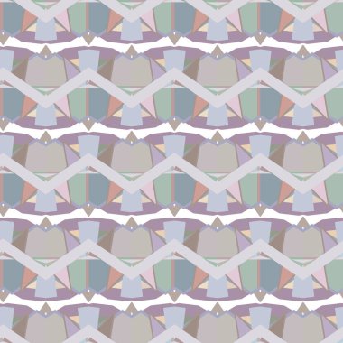 Geometrik şekilli kusursuz desen vektör çizimi