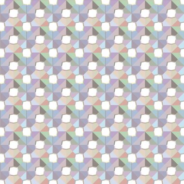 Geometrik şekilli kusursuz desen vektör çizimi