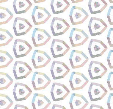 Geometrik şekilli kusursuz desen vektör çizimi