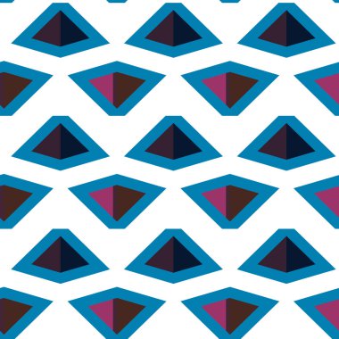 Geometrik şekilli kusursuz desen vektör çizimi