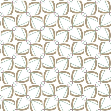 Geometrik şekilli kusursuz desen vektör çizimi