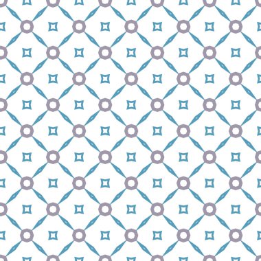 Geometrik şekilli kusursuz desen vektör çizimi