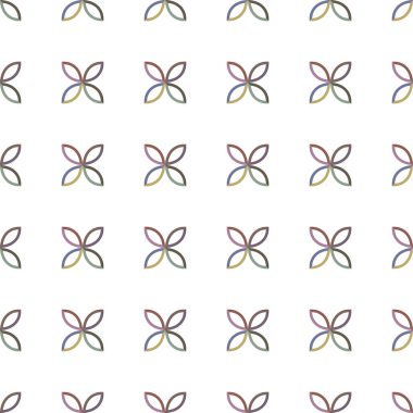 Geometrik şekilli kusursuz desen vektör çizimi