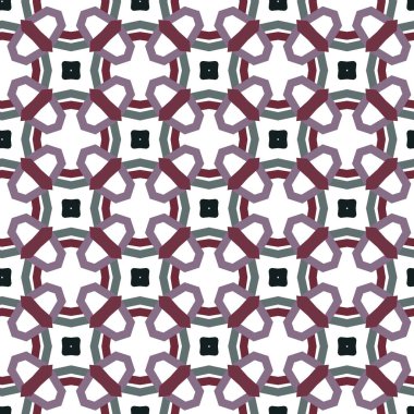 Geometrik şekilli kusursuz desen vektör çizimi