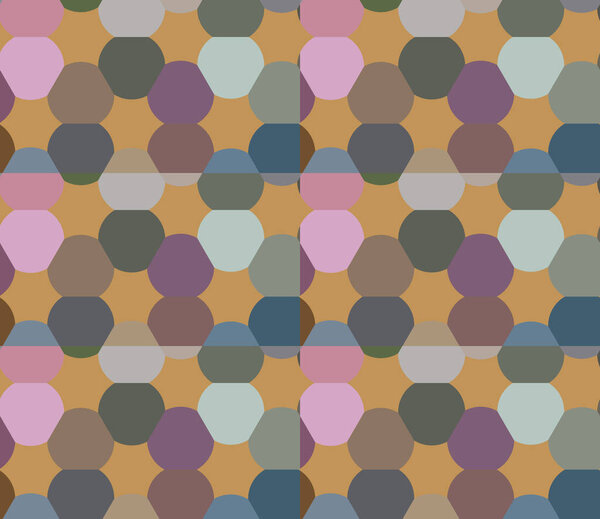 бесшовный рисунок с векторной иллюстрацией геометрических фигур