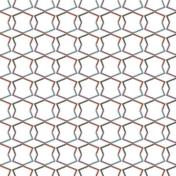 Modello Senza Soluzione Continuità Con Forme Geometriche Illustrazione Vettoriale — Vettoriale Stock