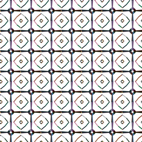 Padrão Sem Costura Com Formas Geométricas Ilustração Vetorial —  Vetores de Stock