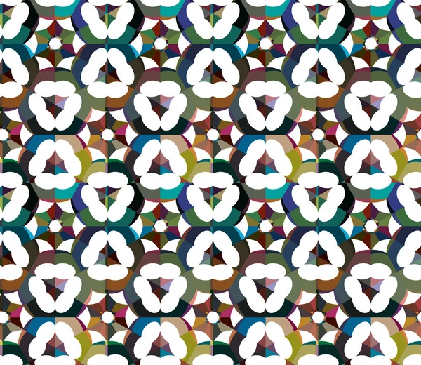 Geometrik şekilli kusursuz desen vektör çizimi