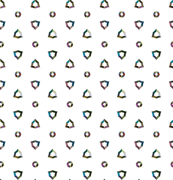 Geometrik şekilli kusursuz desen vektör çizimi